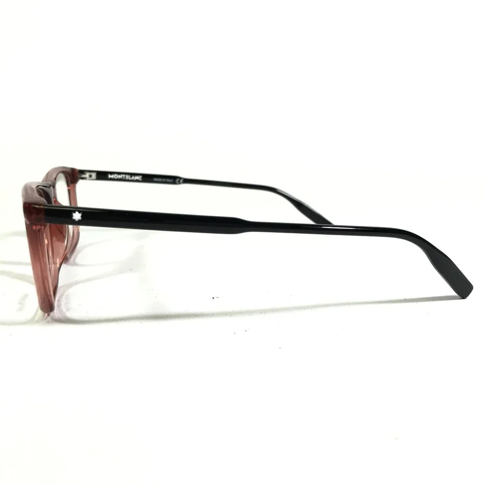 Montblanc Eyeglasses Frames MB0012O 012 Black Red Rectangular Full Rim 54-18-145